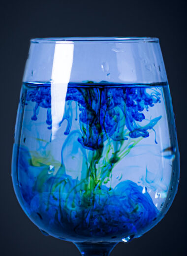 food coloring in water